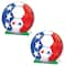 9.25" United States 3D Soccer Ball Centerpieces, 2ct.